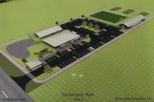 Artist's rendition of the proposed Orchidland community complex