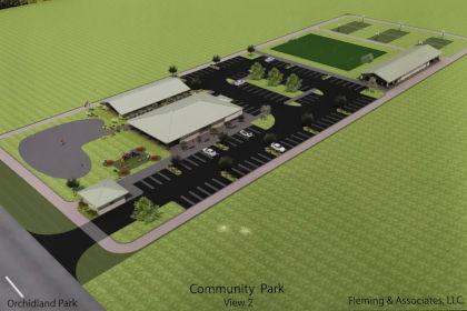 Artist's rendition of the proposed Orchidland community complex